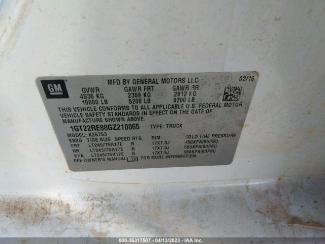 1GT22RE88GZ210065 GMC SIERRA 2500HD