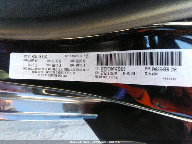 1C3CCCABXFN738815 Chrysler 200 Limited