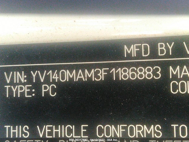 2015 Volvo S80, VIN: YV140MAM3F1186883