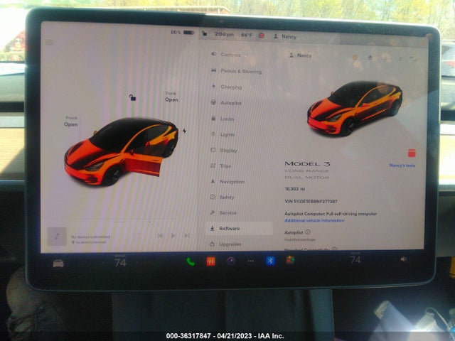 Tesla MODEL 3 2022 5YJ3E1EB8NF277387 Image 26