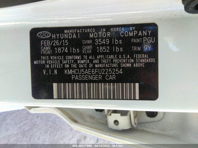 Hyundai Accent Sport 2015 KMHCU5AE6FU225254 Image 11