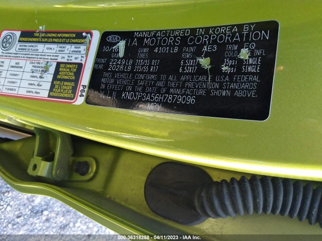 KIA SOUL + 2017 KNDJP3A56H7879096 Image 9