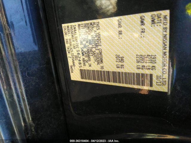 1N4AL3AP7EC162485 Nissan Altima 2.5 Sl