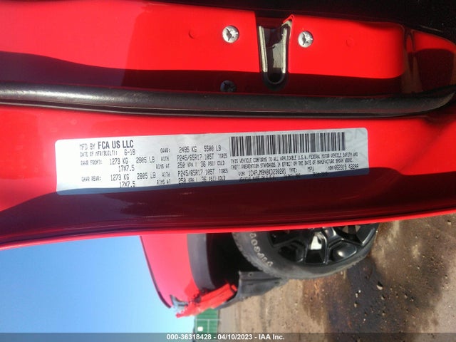 1C4PJMBN8KD230201 Jeep Cherokee Trailhawk