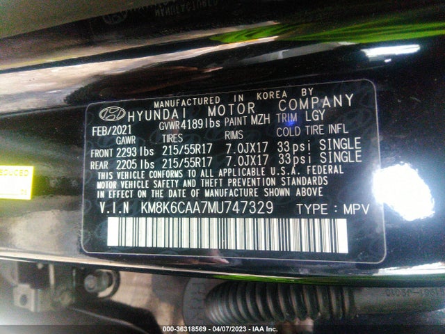 Hyundai Kona Sel Plus 2021 KM8K6CAA7MU747329 Image 11