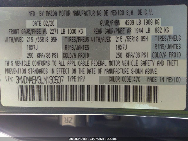 Mazda Cx-30 Premium Package 2020 3MVDMAEM3LM130507 Image 10