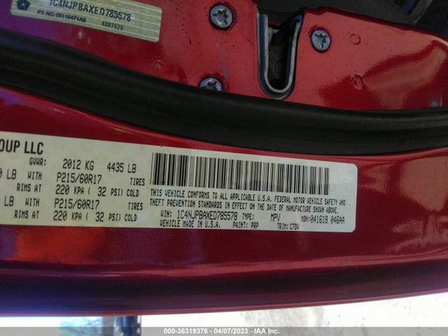 1C4NJPBAXED785578 Jeep Patriot Altitude