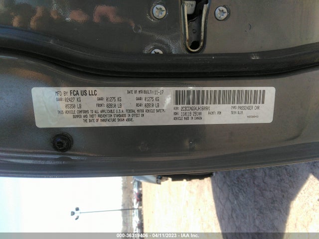 2C3CCAGG4JH160901 Chrysler 300 300s