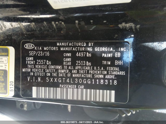 KIA Optima Lx 2016 5XXGT4L30GG118318 Image 11