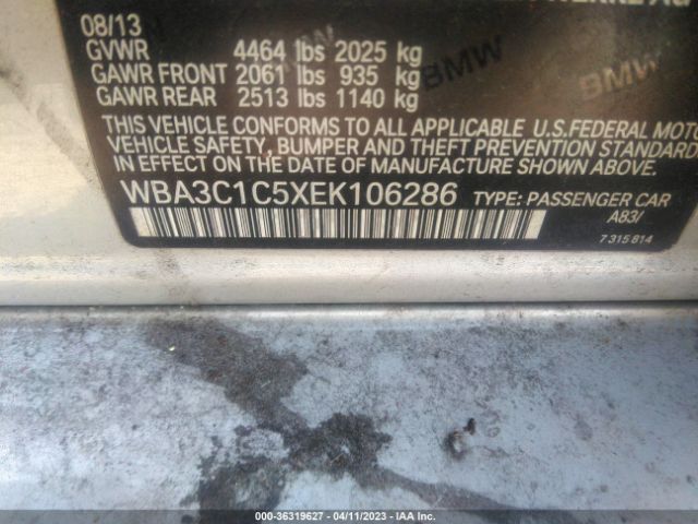 WBA3C1C5XEK106286 BMW 3 Series 328i