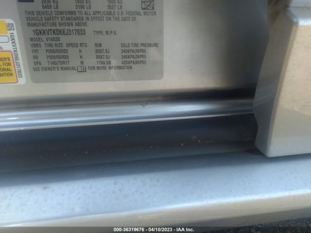 1GKKVTKD6EJ317833 GMC Acadia Denali