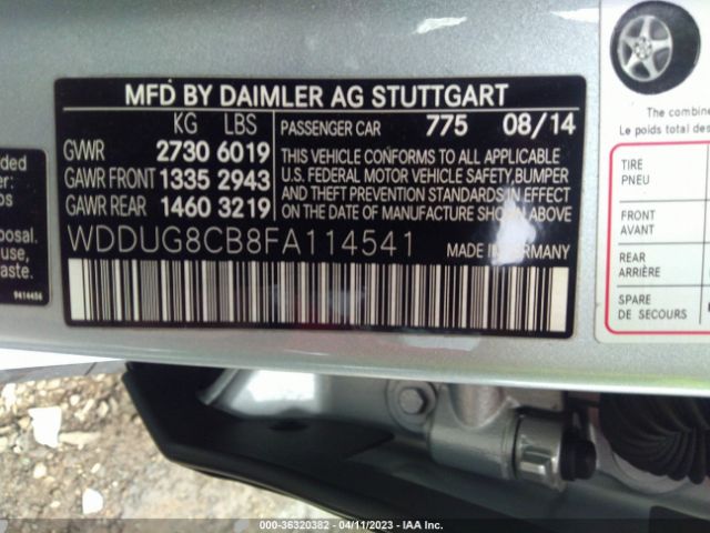 WDDUG8CB8FA114541 Mercedes-Benz S-class S 550