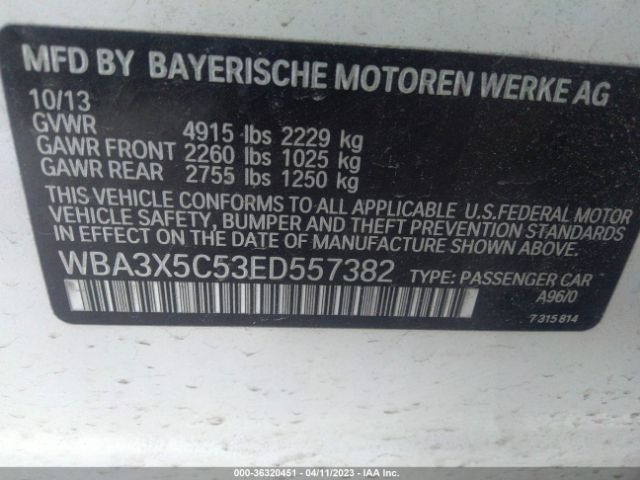 WBA3X5C53ED557382 BMW 3 Series Gran Turismo 328i Xdrive