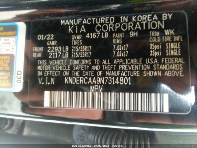 KNDERCAA9N7314801 KIA SELTOS EX