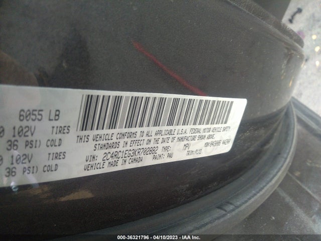 2C4RC1EG3KR702882 Chrysler Pacifica Touring L Plus