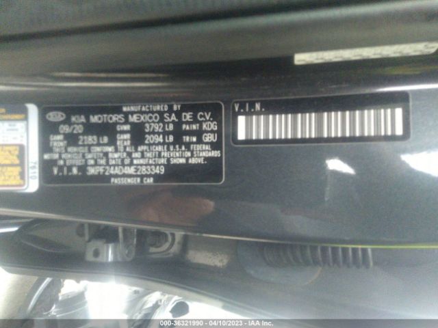 3KPF24AD4ME283349 KIA Forte Lxs