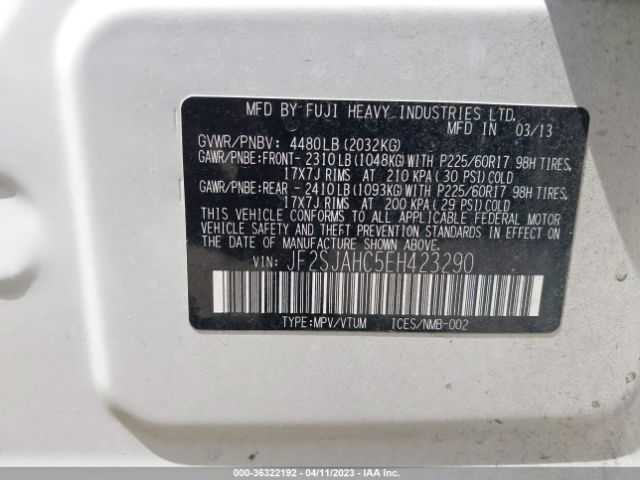 JF2SJAHC5EH423290 Subaru Forester 2.5i Limited