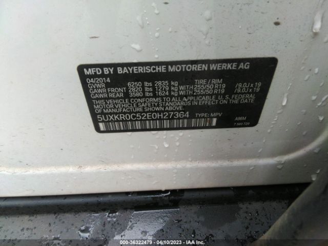 5UXKR0C52E0H27364 BMW X5 Xdrive35i