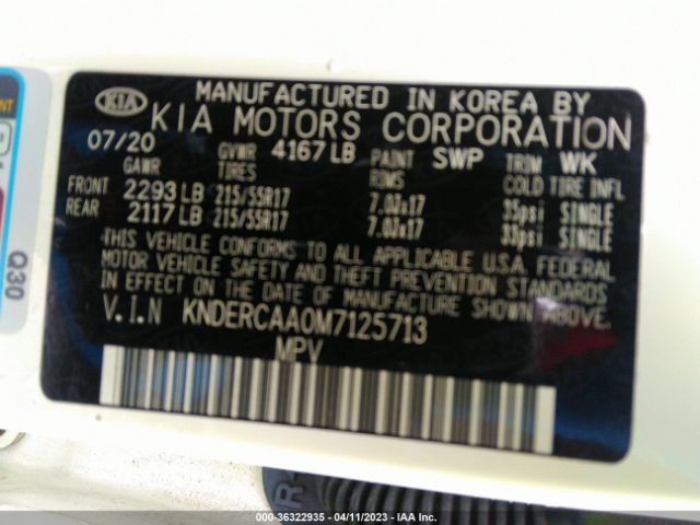 KNDERCAA0M7125713 KIA SELTOS EX