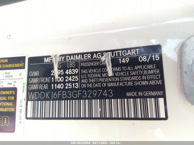 Mercedes-Benz E-class E 400 2016 WDDKJ6FB3GF329743 Image 10