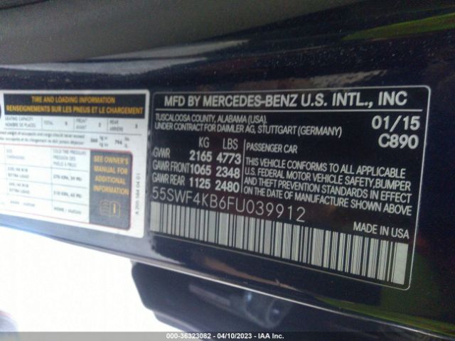 55SWF4KB6FU039912 Mercedes-Benz C-class C 300