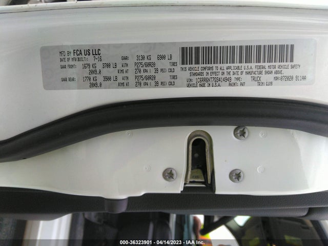 RAM 1500 Laramie 2016 1C6RR6NT7GS414949 Image 11