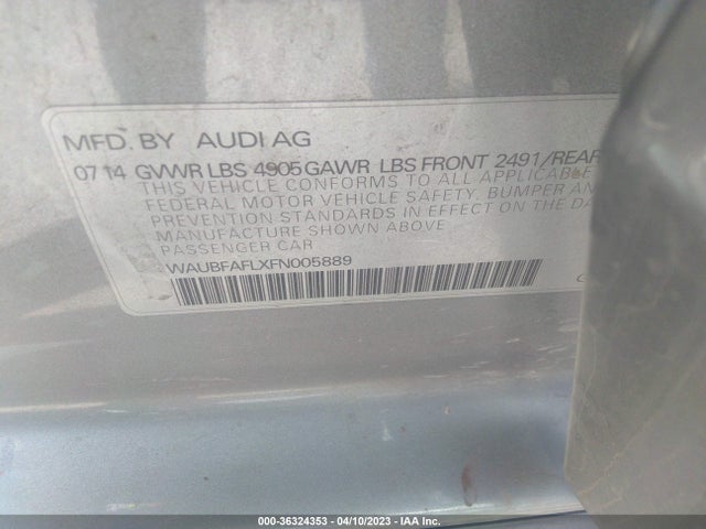 WAUBFAFLXFN005889 Audi A4 PREMIUM