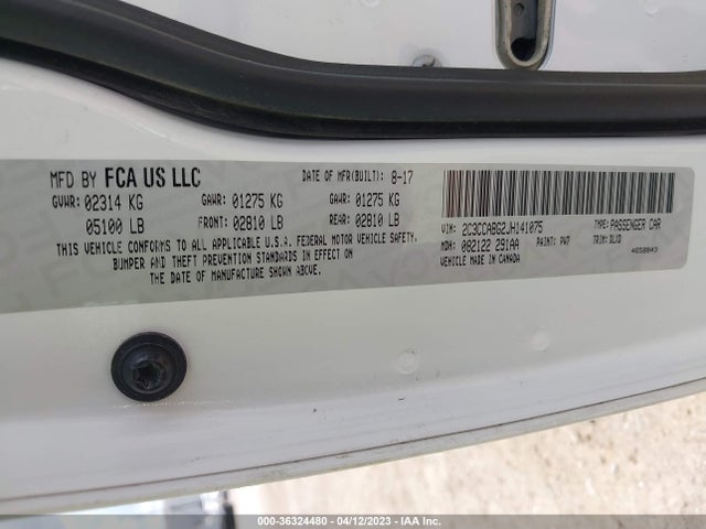 2C3CCABG2JH141075 Chrysler 300 300s