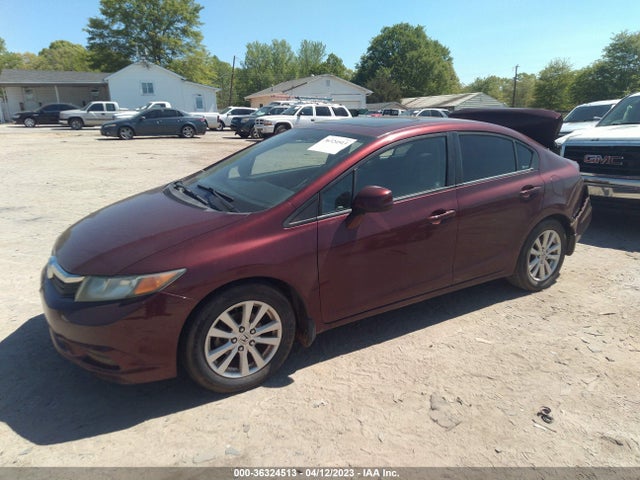 2012 HONDA CIVIC SDN EX VIN: 2HGFB2F8XCH549347
