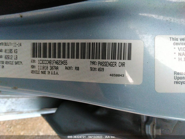 1C3CCCAB1FN623455 Chrysler 200 Limited