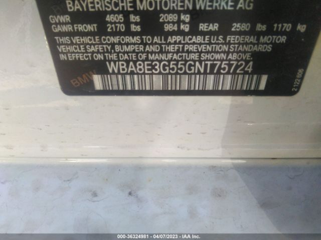 WBA8E3G55GNT75724 BMW 3 Series 328i Xdrive