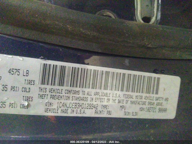 1C4NJDEB3HD129942 Jeep Compass High Altitude
