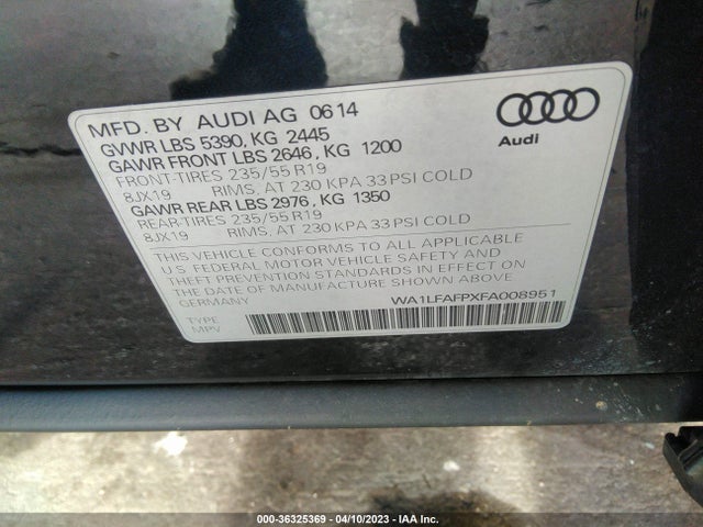 WA1LFAFPXFA008951 Audi Q5 Premium Plus