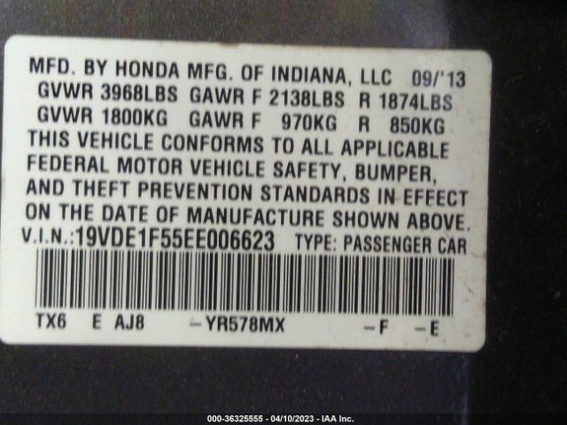 19VDE1F55EE006623 Acura Ilx Premium Pkg