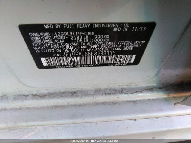 JF1GPAL66E8238336 Subaru Impreza Wagon 2.0i Sport Premium