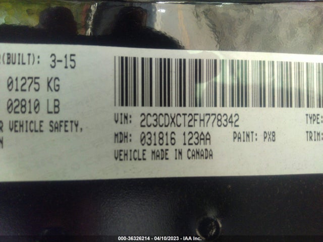 Dodge Charger Rt 2015 2C3CDXCT2FH778342 Image 9