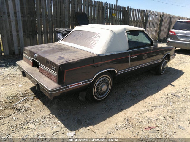 1982 CHRYSLER LEBARON MEDALLION VIN: 1C3BC55D9CG169331