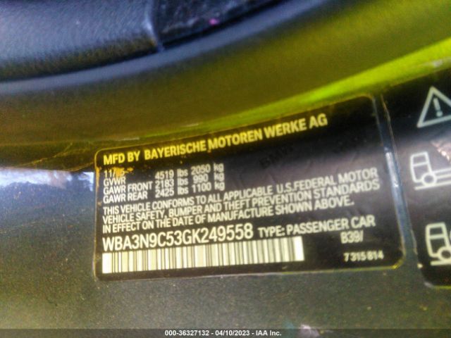 WBA3N9C53GK249558 BMW 4 Series 428i Xdrive