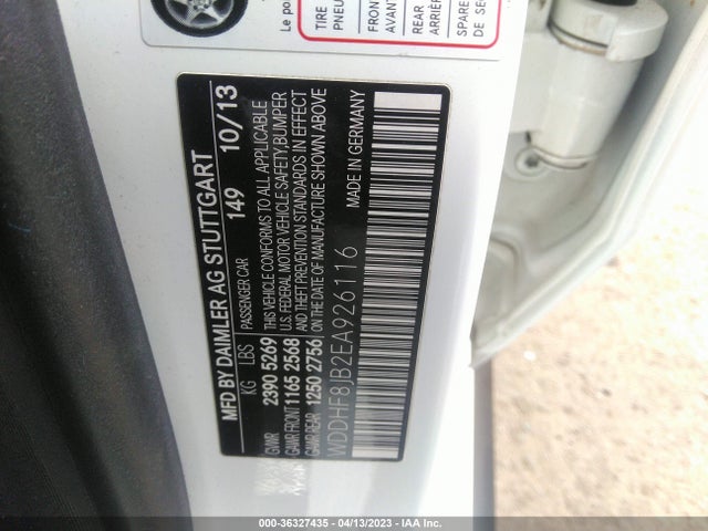 WDDHF8JB2EA926116 Mercedes-Benz E-class E 350
