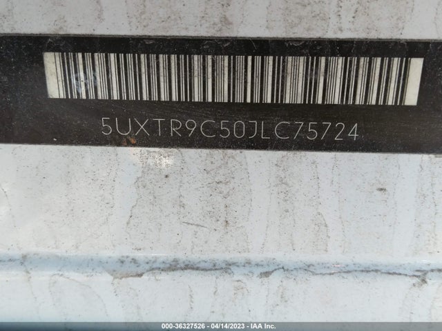 BMW X3 Xdrive30i 2018 5UXTR9C50JLC75724 Image 9