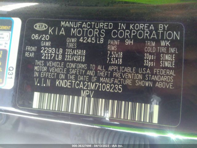 KNDETCA21M7108235 KIA Seltos Sx