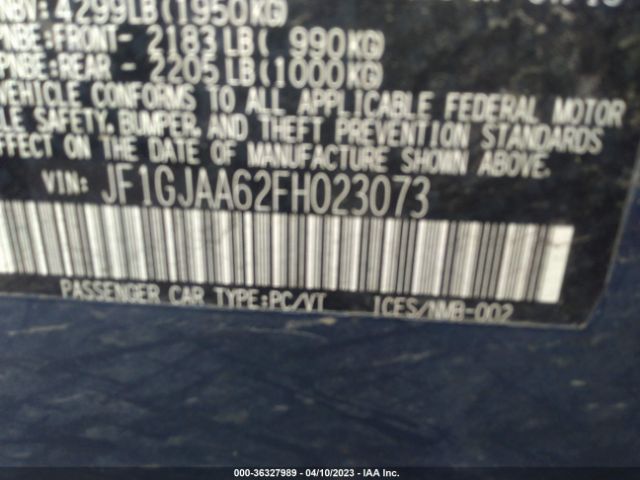 JF1GJAA62FH023073 Subaru IMPREZA SEDAN