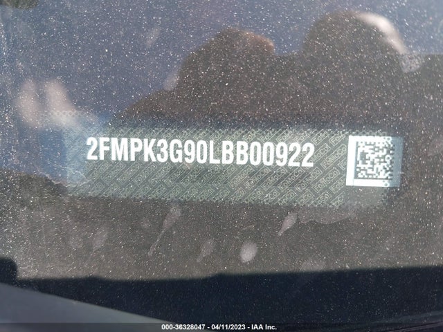 2020 FORD EDGE SE VIN: 2FMPK3G90LBB00922