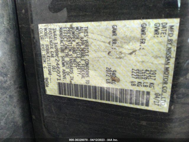 1N4AL3AP0HC246071 Nissan Altima 2.5 Sl