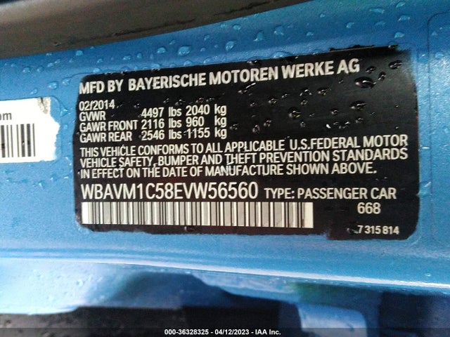 BMW X1 Sdrive28i 2014 WBAVM1C58EVW56560 Image 9