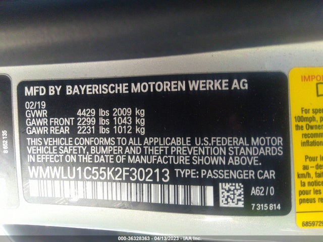 2019 Mini Clubman, VIN: WMWLU1C55K2F30213