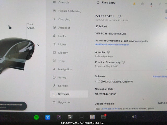Tesla Model 3 Standard Range Plus 2021 5YJ3E1EA0MF875981 Image 8
