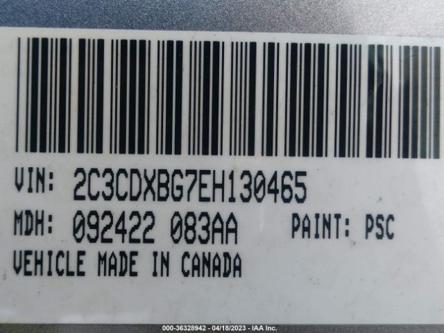 2C3CDXBG7EH130465 Dodge Charger Se