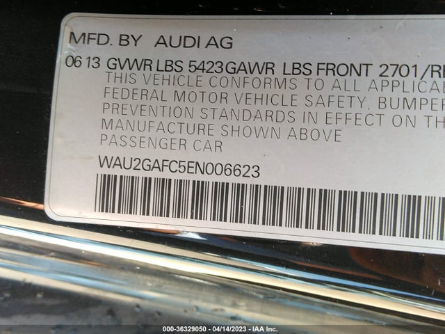 WAU2GAFC5EN006623 Audi A7 3.0 Prestige