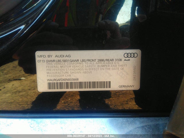 WAURGAFDXEN003868 Audi A8 L 3.0t